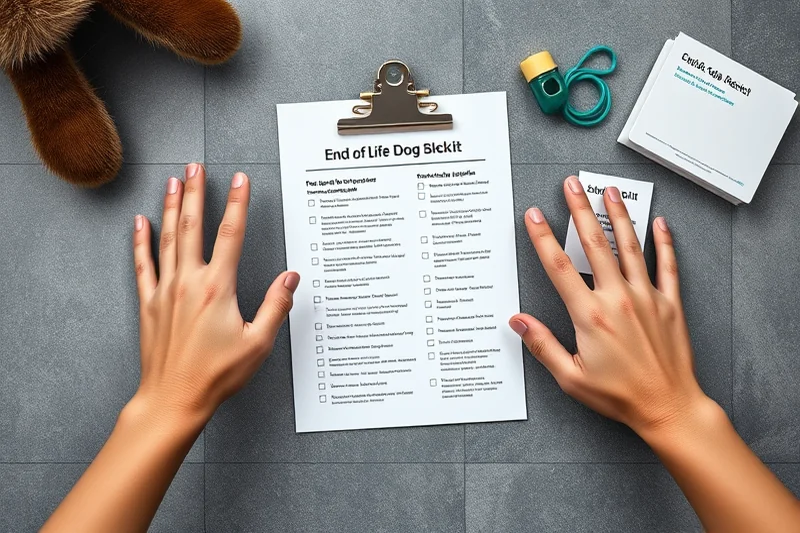 end of life dog care health vet guidance checklist — End Of Life Dog Care Health Vet Guidance Checklist (the finished result)