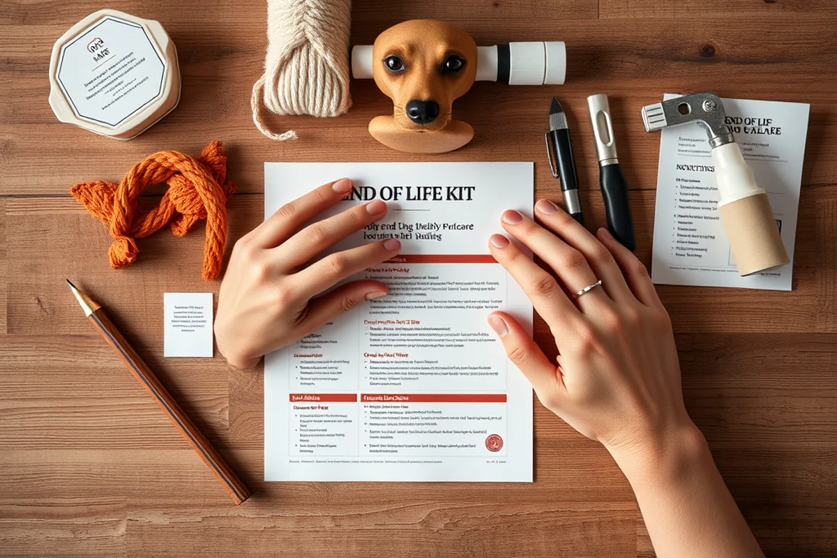 end of life dog care health vet guidance printable — End Of Life Dog Care Health Vet Guidance Printable (the finished result)
